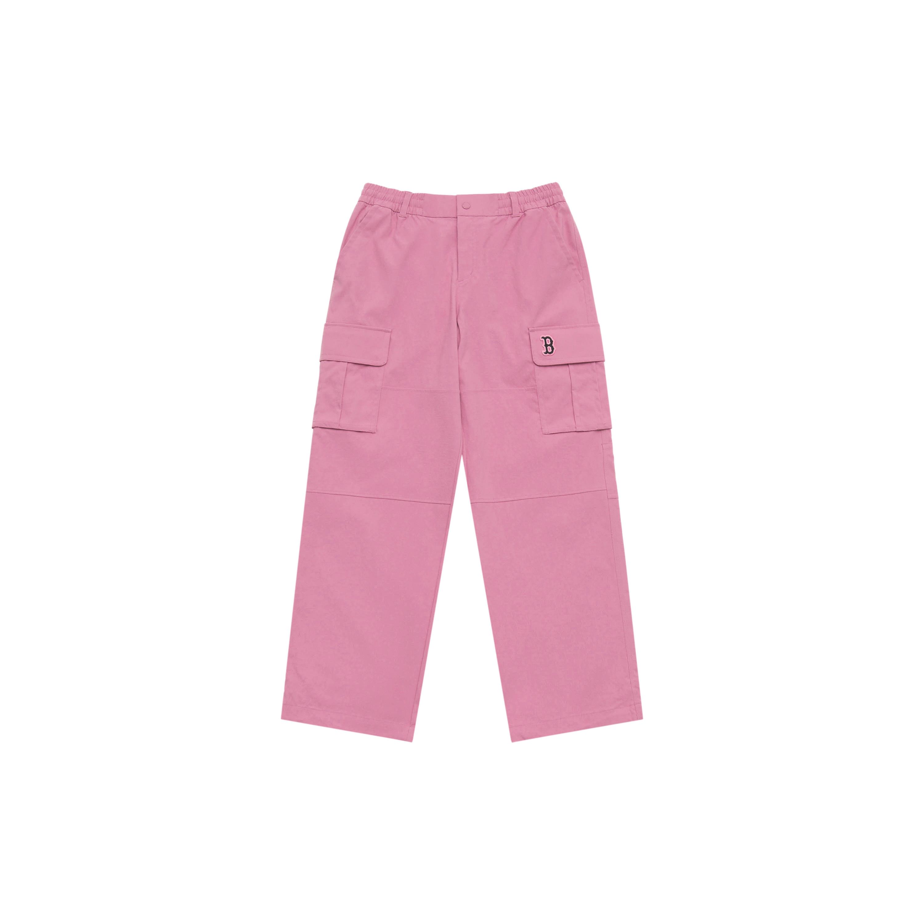

New MLB Preppy Style Collection Basic Boston Red Sox SS25 Casual Pants Unisex Pink All Over Print 3AWPV0251-43PKP XL