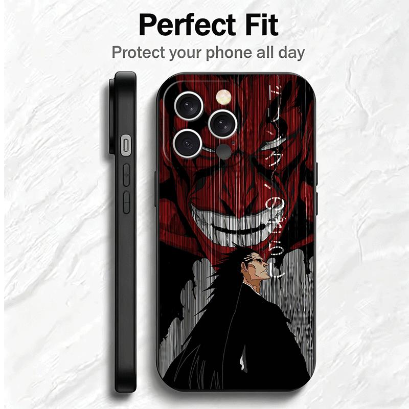 Bleach Zaraki Kenpachi Soft Phone Case for iPhone 16 16E 17 Air 15 Pro Max 14 Plus 13 Mini 11 12 7 Black Cover Back Shell