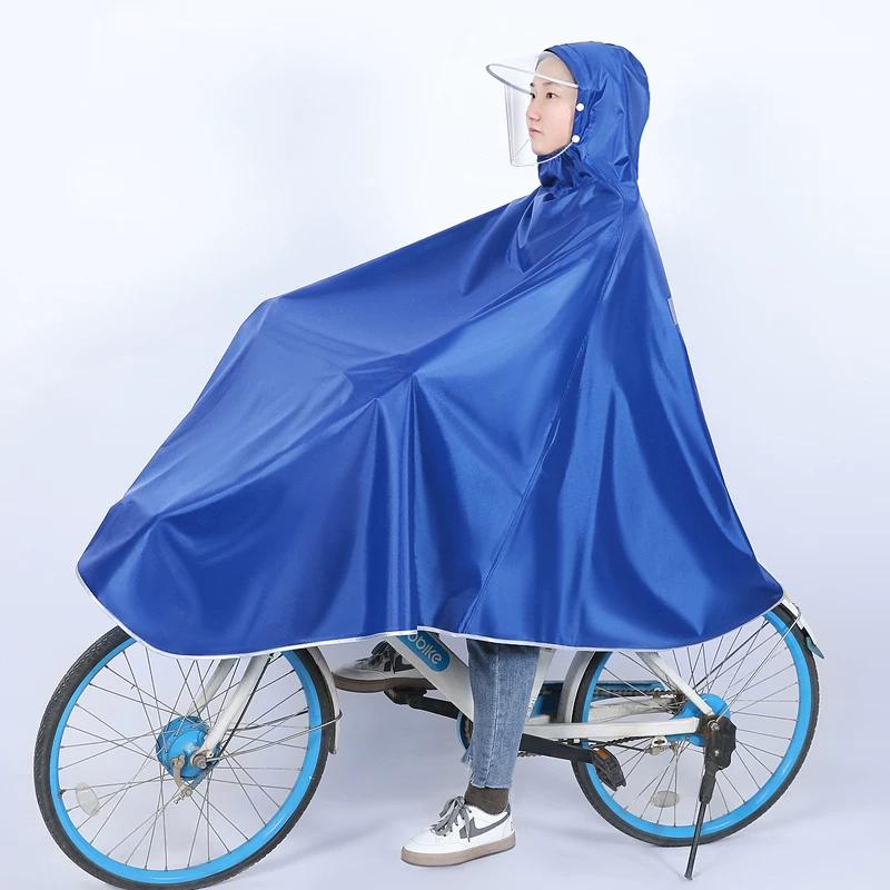 Bicycle Raincoat for Junior High School Students Single Mountain Bike for School Rainstorm Prevention Men and Women Riding Outer Wear Poncho