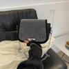 Elegant Pu Chain Crossbody Bag For Women Urban Chic Small Square Bag Fall Winter