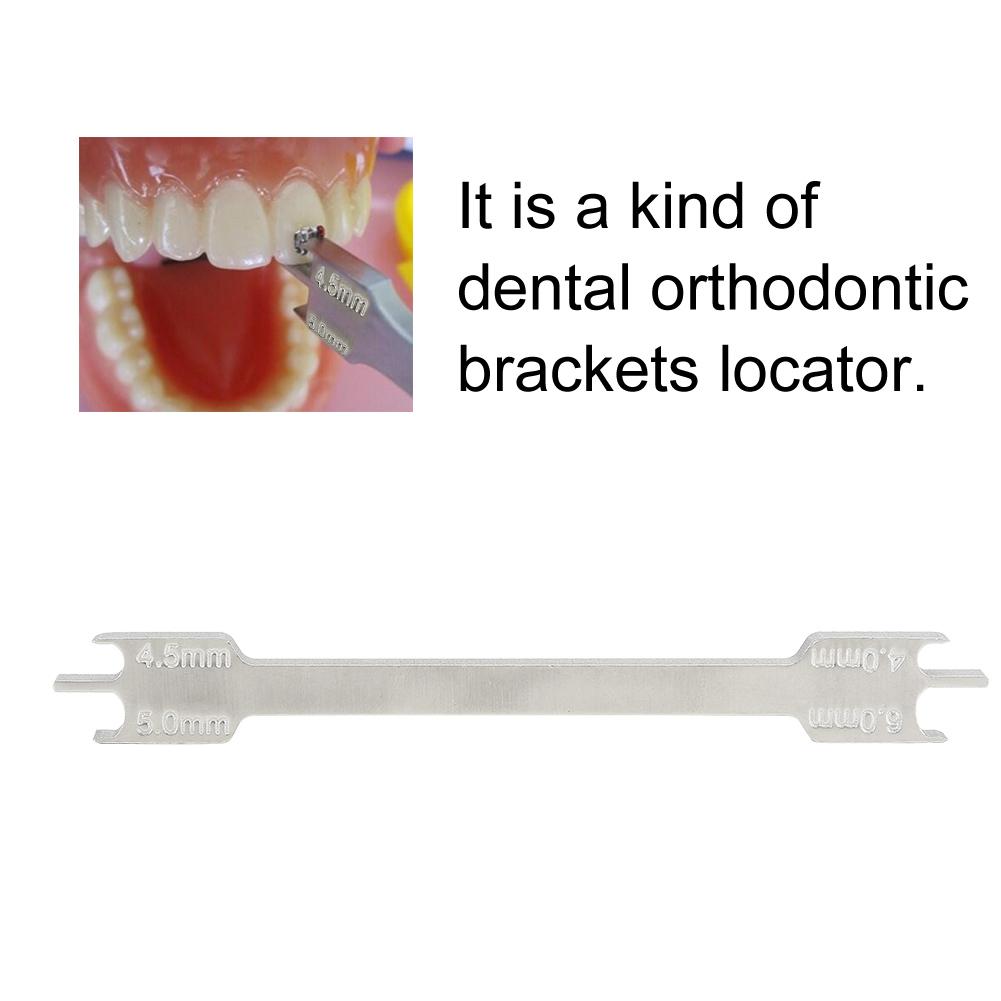 Dental Bracket Gauge Locator Dental Materialien Kieferorthopädische Bracket Positionierer L