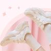 Anta Thick Sole Retro Non-Slip Breathable Low-Top Casual Shoes Women Sneaker White Gray 122338884-1