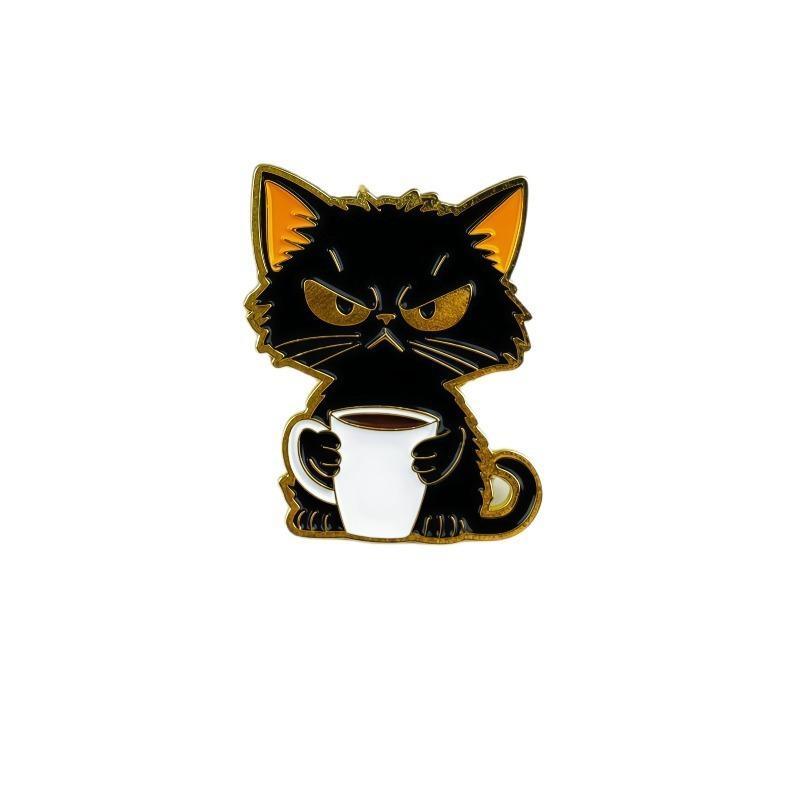 Cute Cartoon Cat Enamel Pins Bright Colors Creative Designs For Backpacks Jackets Hats Cat Lover Gifts