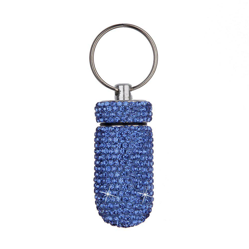 1Pc Diamond Car Storage Box Bottle Bling Organizer Hanging Pill Box for Auto Interior Key Ring Accessories
