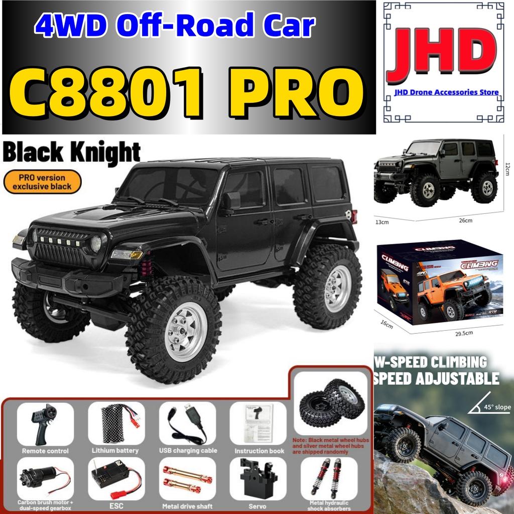 ABBB1 JHD For JJRC C8801 PRO 1:18 Rc Three Level Adjustment Dual Speed Gearbox 4WD C8801 Suspension Off-Road Car With More Battery