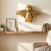 Elegante Harz Goldene Bienen Wandbehang Skulptur Dekoration für Zuhause Büro und Hochzeitsdekorationen Sammler Bienenliebhaber Geschenk