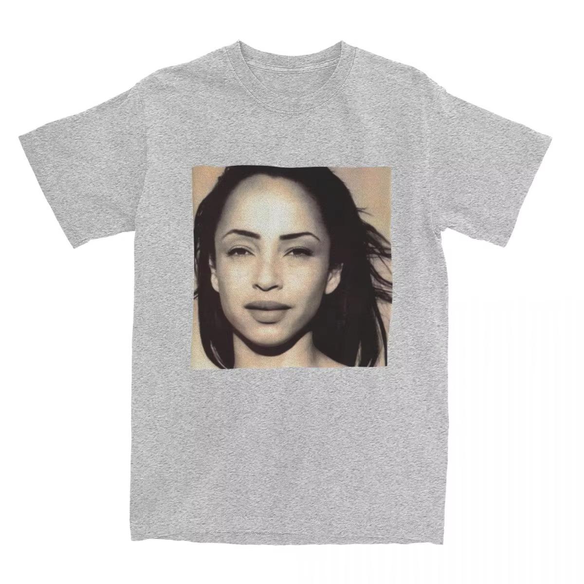 

Men s T-Shirt The Best of S-Sade Adu Vintage Cotton Tee Shirt Short Sleeve T Shirt Crew Neck Clothing Party Summer Cool T-shirt S