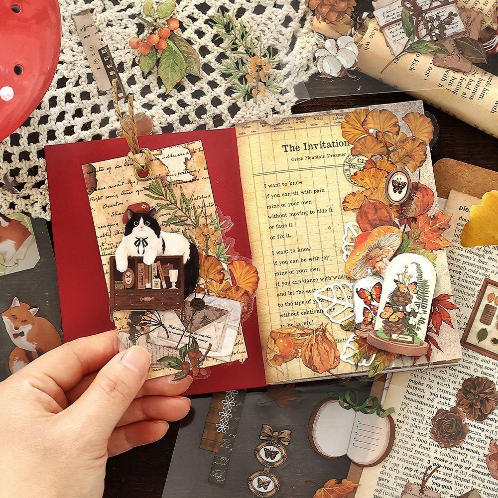 20pcs/lot Kawaii Scrapbook Stickers Memory Voyage DIY Journaling Scrapbooking Supplies Decorative Stationery Sticker