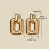 Retro Gold European & American Punk Style Women's Hoop Earrings