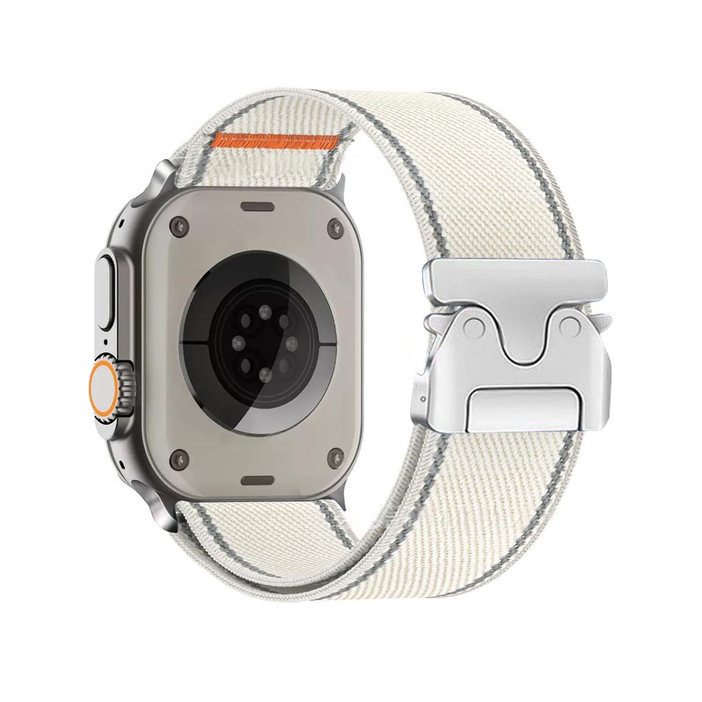 Elastic Nylon Strap For Apple Watch Ultra3 49mm Band 46mm 45mm 41mm 44mm 42mm 40mm 38mm Bracelet Metal umbrella button for IWatch Series11 10 9 8 7 SE