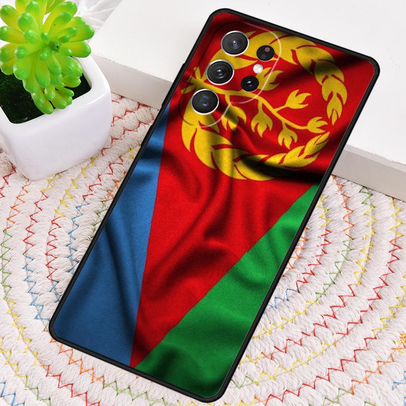 Eritrea Flaggenmuster Handyhülle für Samsung Galaxy note 10 pro S26 Ultra S23 S24 FE S25 S21 S22 PLUS stoßfeste Hülle
