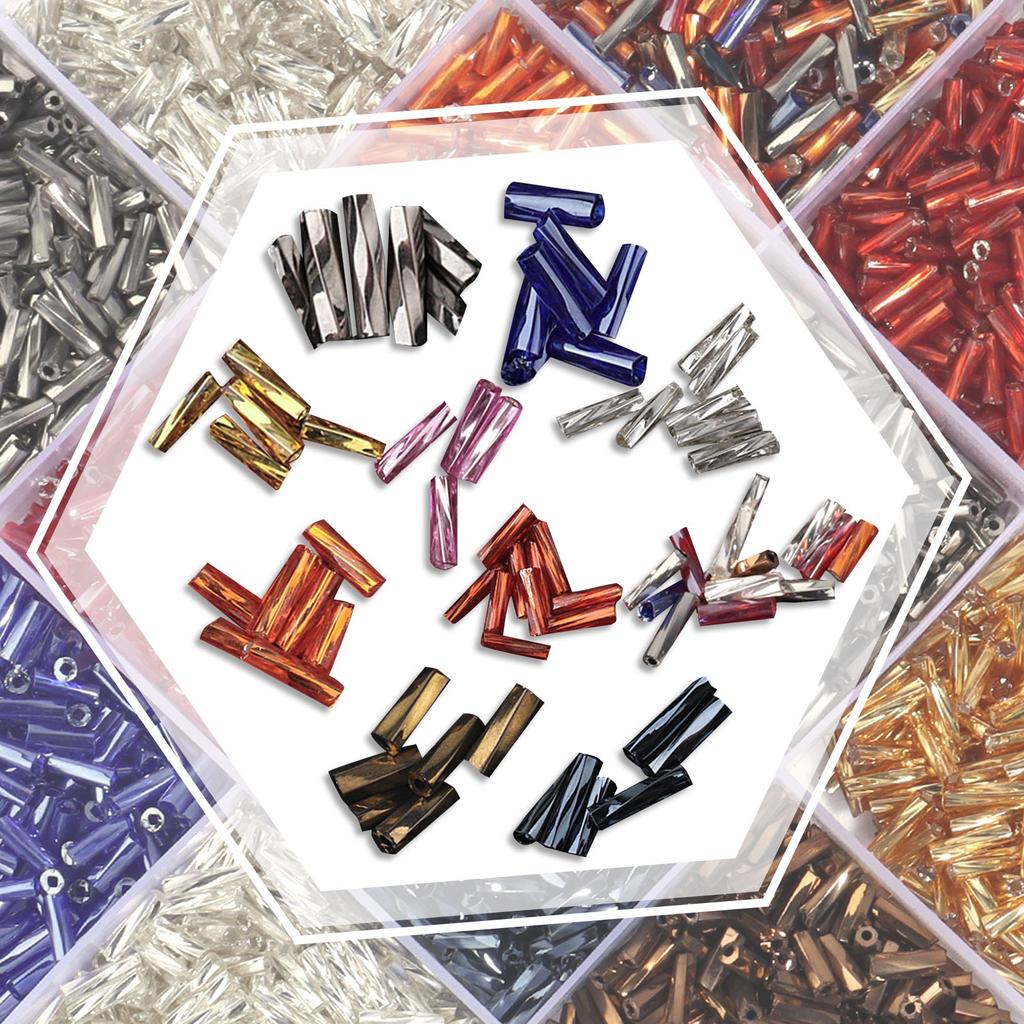Nowy rozmiar 30g/worek Kolorowy platerowany 2.5X12.mm Rurka Koralik Szklany Koraliki Do Ubrań Akcesoria DIY Rzemiosło