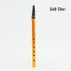 Irish Tin Whistle Beginner Flute, 6-Hole Metal, C & D Key, Soprano Alto Woodwind Recorder