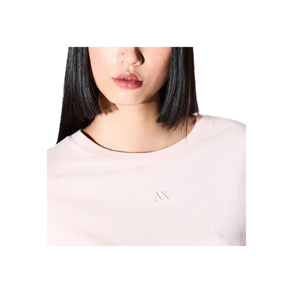Armani Exchange Short Sleeve Round Neck Pullover Cotton T-Shirt Women tops XW001836-AF10356-U4104