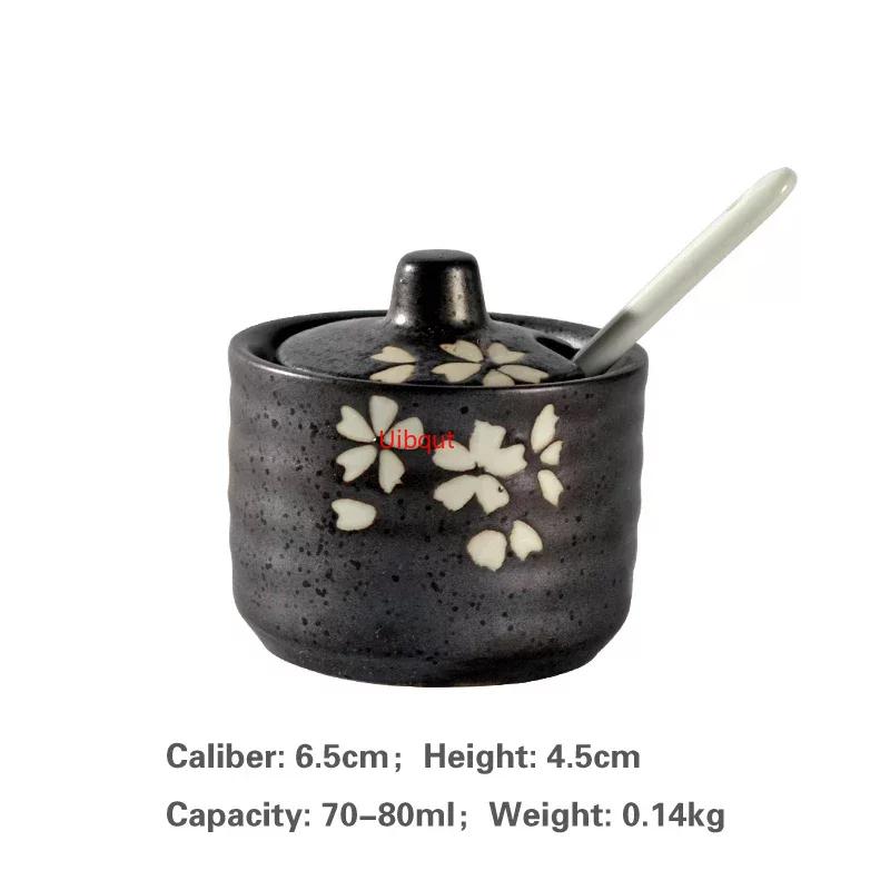 Japanese Tank Creative Seasoning Can Ceramic Seasoning Tank Kitchen Ware Storage Bottles and Jars Bottle Glass Bottle Jars