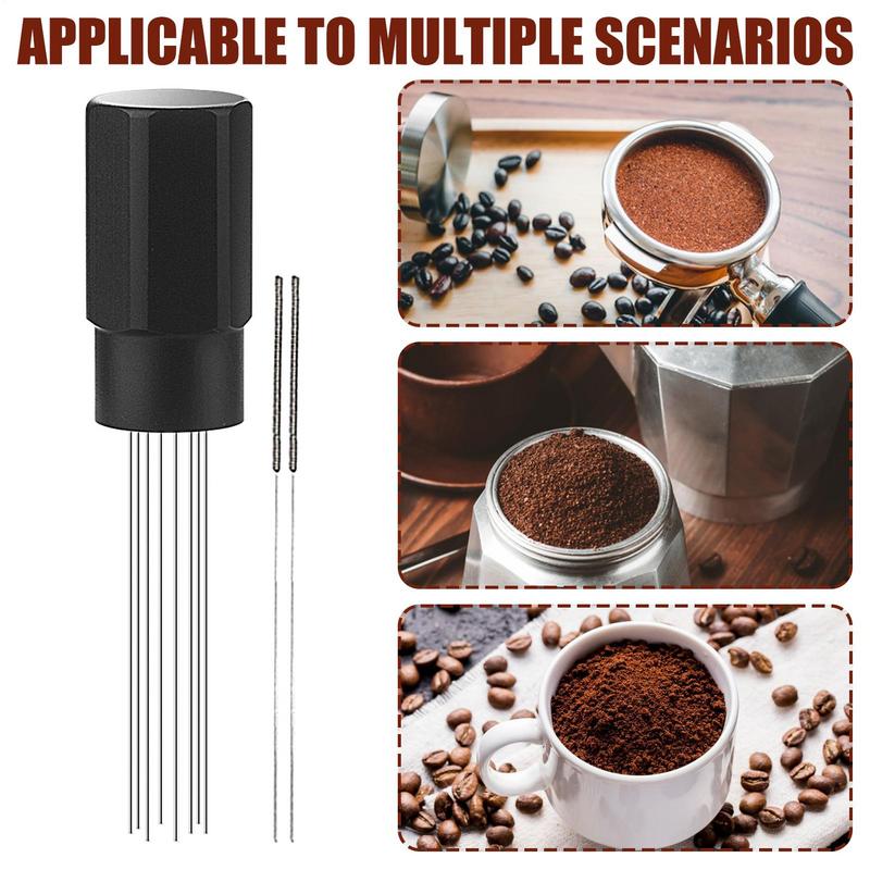 Espresso Needle Distributor Espresso Coffee Distributor Tool Precision Espresso Stirrer Tool With Magnets for Coffee Makers