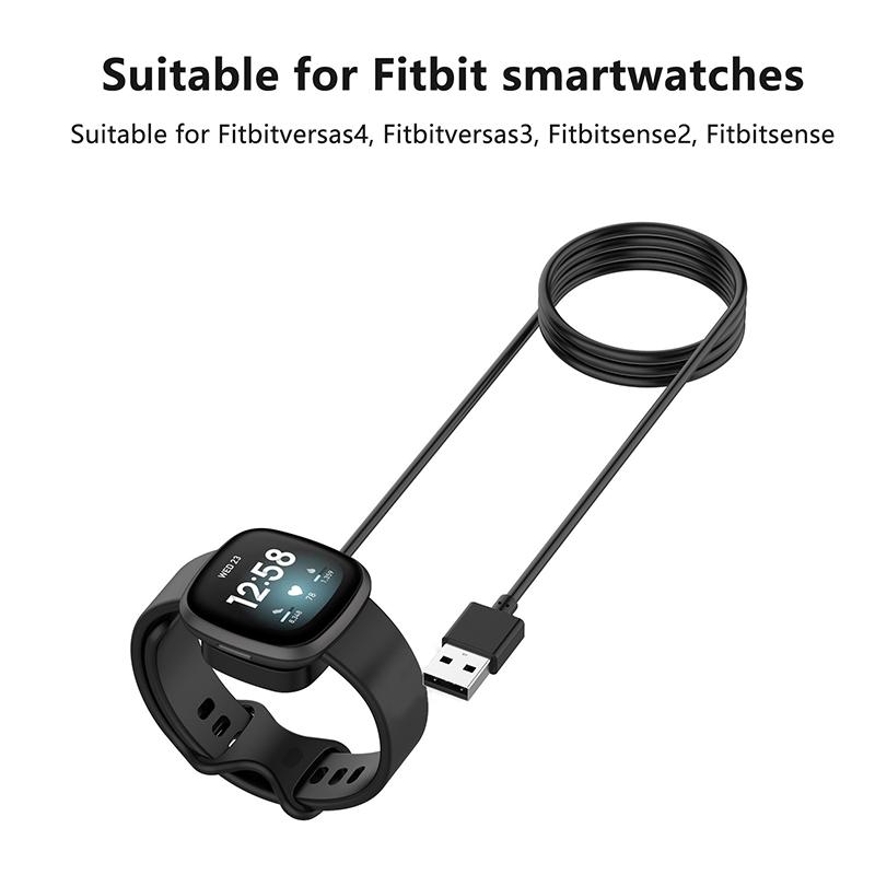 Ładowarka do smartwatcha dla Fitbit Sense 2 Watch Zamienny kabel do ładowania Adapter dla Fitbit Versa 3 4 USB Ładowarka do smartwatcha