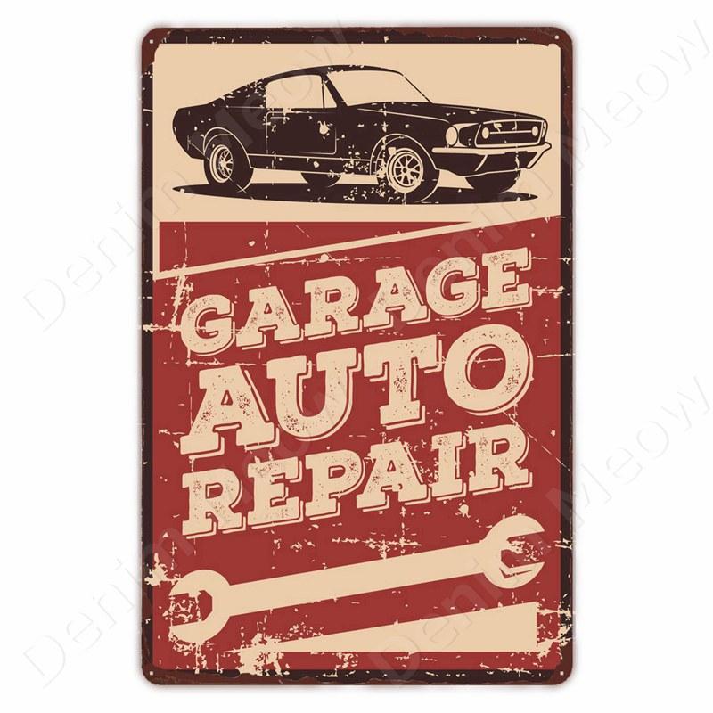 Vintage Metal Sign for Man Cave Garage, Classic Car, Gasoline Plaque Posters, Auto Repair Service, Tin Sign, Wall Decor