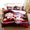 Juego de Cama 3D Touhou Project Remilia Scarlet Caja Anime Personas Adultas Habitación de Niños con Tejido Suave Funda Nórdica Juegos 3D Kawai Niñas Jóvenes