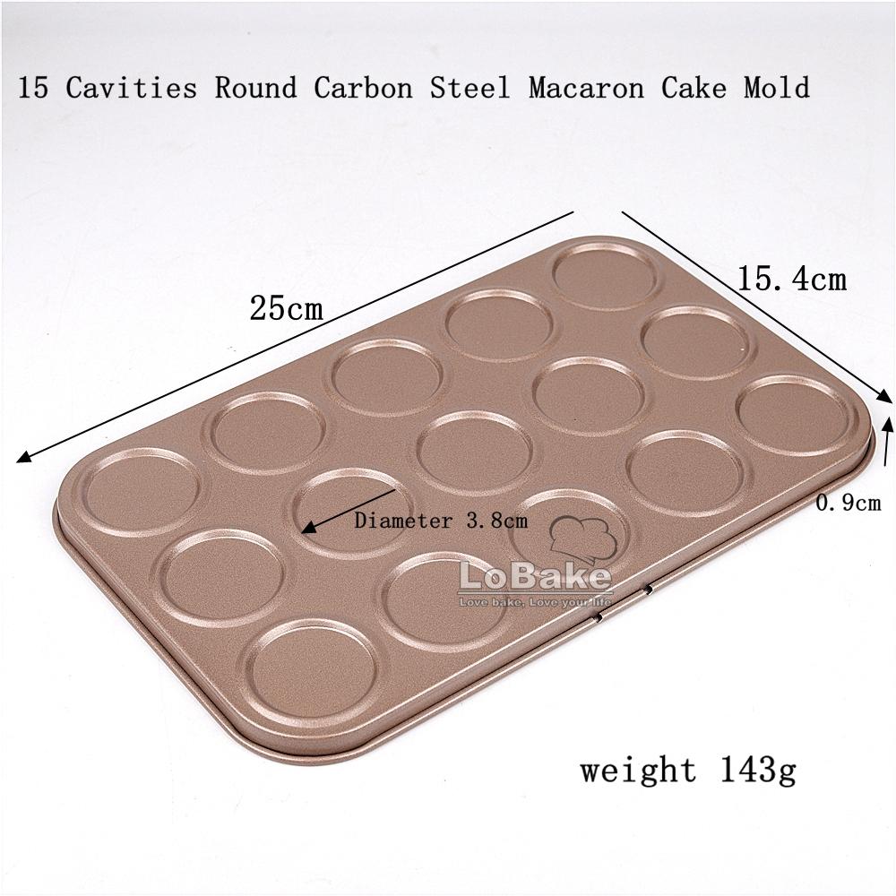 

15 30 35 cavities 3.8cm Diameter Nonstick Flower Round Shape Carbon Steel Macaron Mold Bread Molds Tart Mould DIY Baking