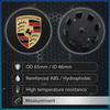 4 ks 65MM Auto Znak Odznak Krytky Středových Krytů Koleček Pro Porsche Boxster Cayenne Panamera Macan Cayman 911 918 996 917 991