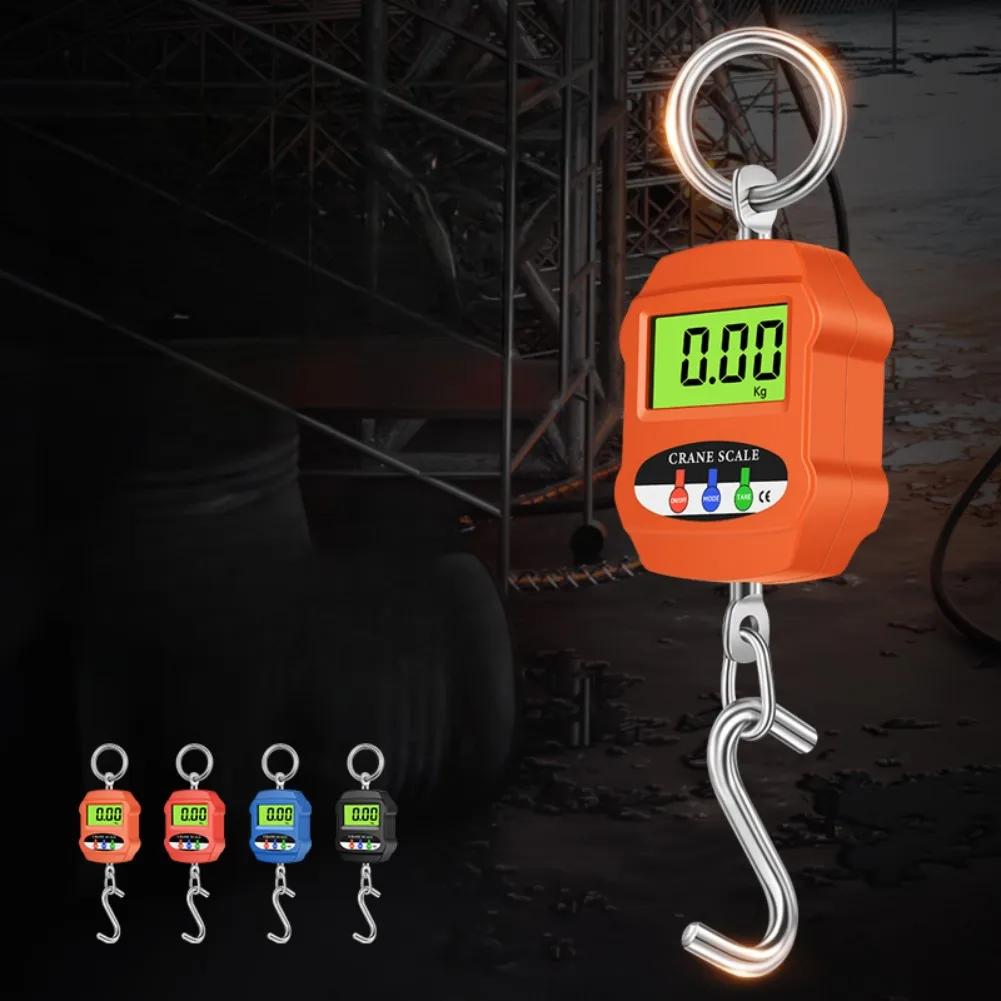 300kg Electronic Crane Scale, Digital Industrial Crane Scale, Heavy-Duty Crane Hook Scale, Suitable For Indoor And Outdoor Use