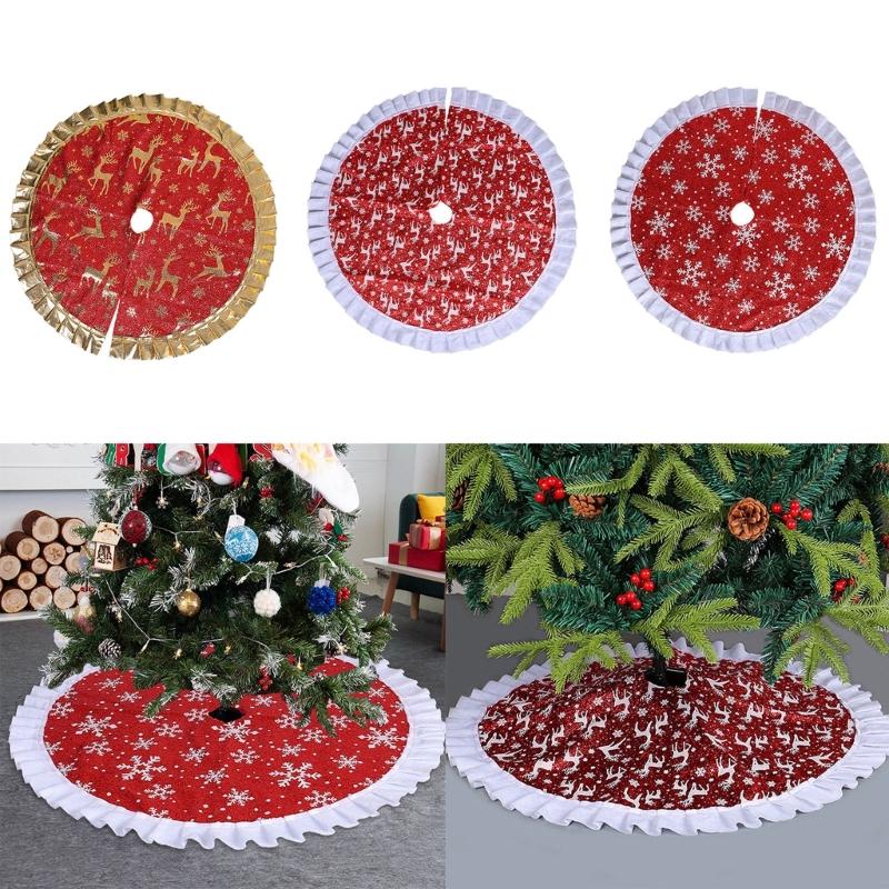 Christmas Tree Skirt Cartoon Car Xmas Tree Skirt Noel Natal 2023 Merry Christmas