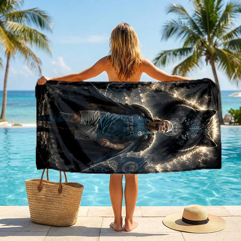 Haaland Fashion Beach Towel: Ideal for Summer Adventures Soft, absorbent and quick drying suitable for swimming and bathing
