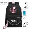 Giappone fumetti anime Demon Slayer Zaino Oxford di Alta Qualità Grande Capacità Borsa a Spalla per Studenti 0012