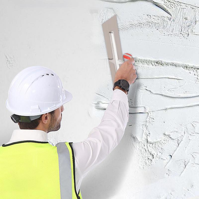 Plaster Finishing Trowel Comfort Grip Soft Handle Filling Spatula Plastering Trowel Drywall Trowels for Concrete Stucco Cement