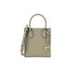 MK Mercer Gold Letter Logo Pendant Litchi Grain Leather Tote Bag Shopping Handbag Shoulder Crossbody Bag Women Tote Green 35S1GM9T0L-353