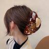 Acrylic Hair Claw Clip For Various Hair Type Strong Grip Design Hair Clamp with Marine Theme for Women Hairstyling