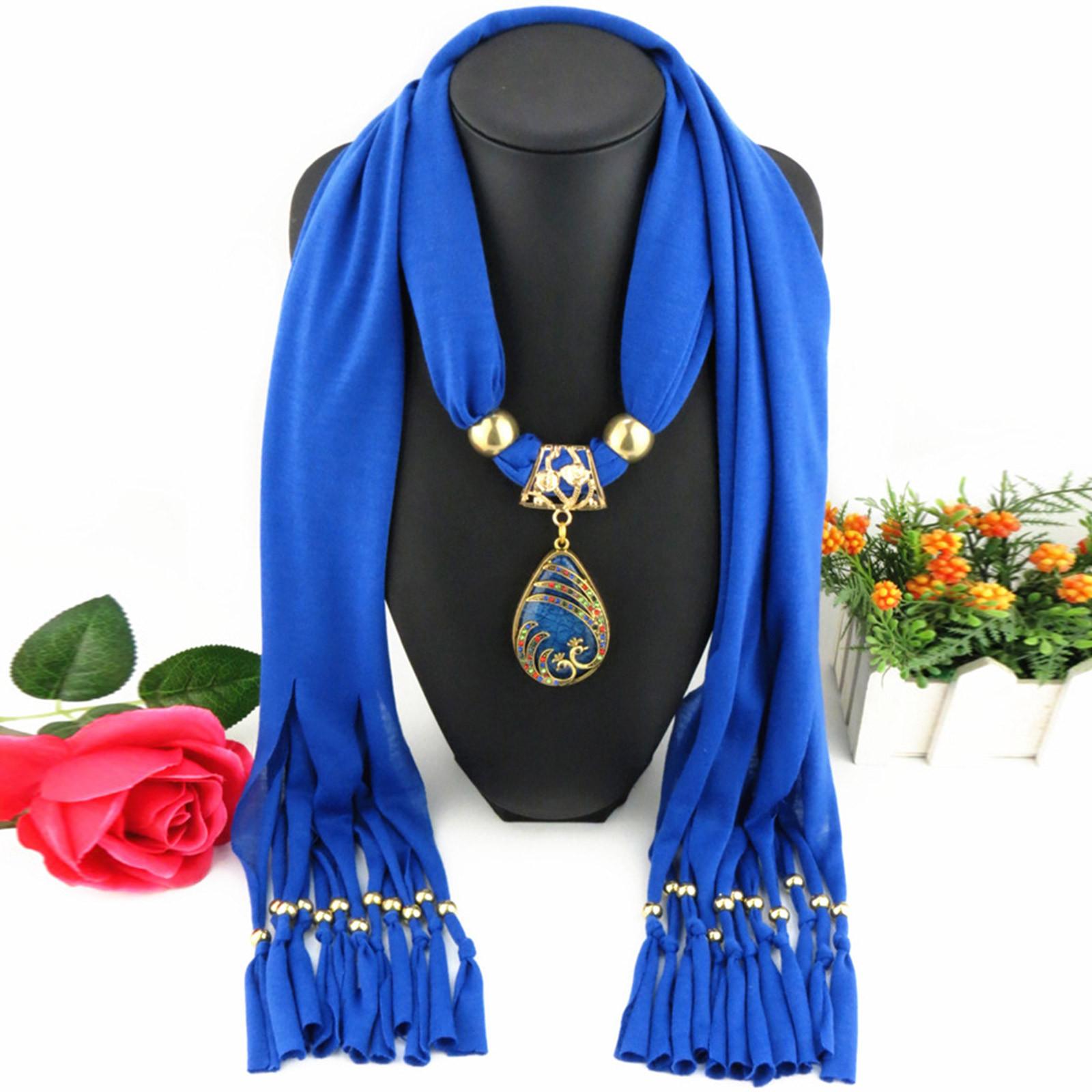 

Великолепные бусины, шарф с круглым кольцом, женские аксессуары для шарфов, ожерелье, шарф в этническом стиле One Size