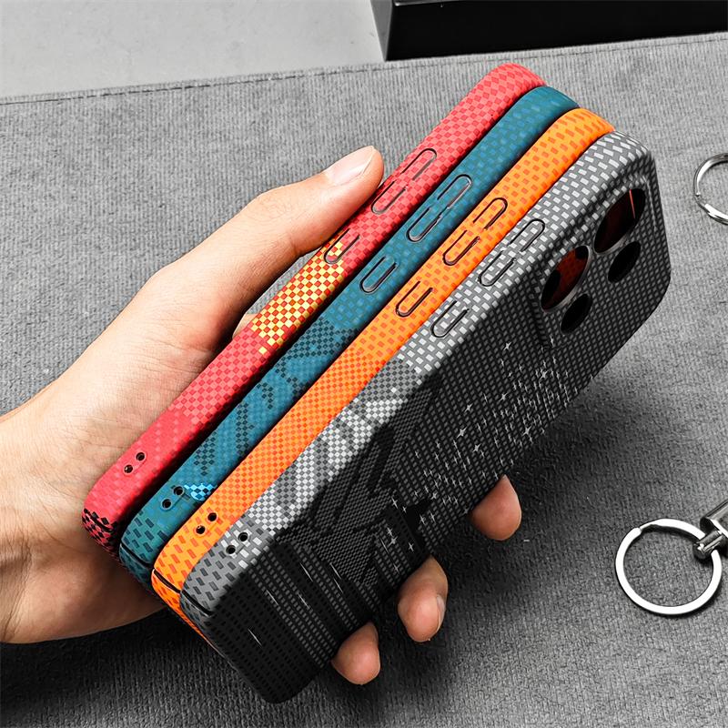 For Oppo Reno 16 F Reno16 FS 16F 5G Case For Magsafe Magnetic Carbon Fiber Striped Pattern PC Lightweight Hard Cover