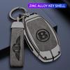 Zinc Alloy Car Key Case Cover Protection Shell For Bentley Flying Spur Continental GT Bentayga Mulsanne Keyless Auto Accessories