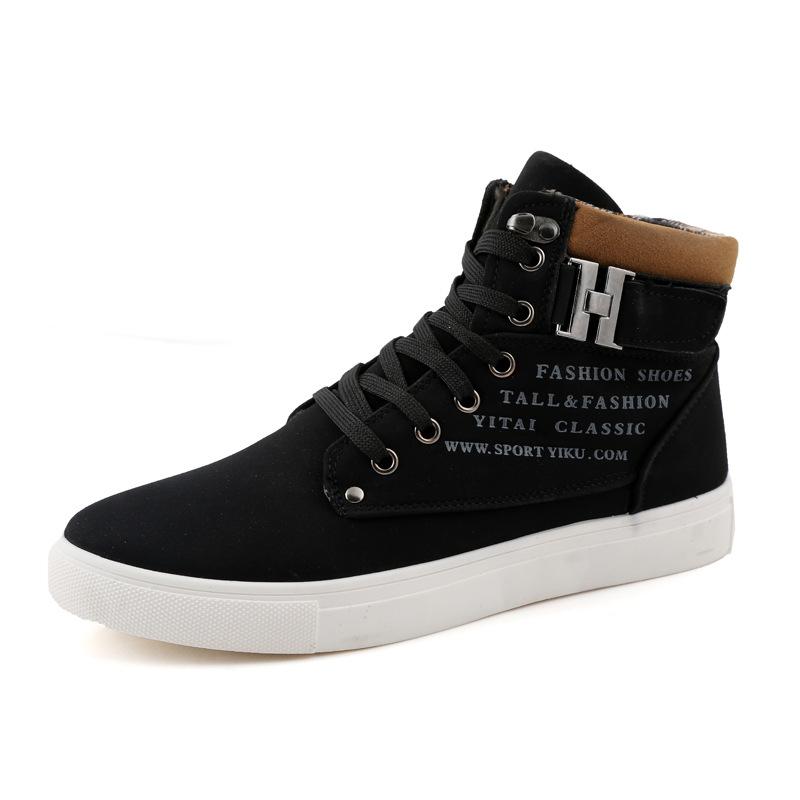 Men's shoes High-top shoes Board shoes Autumn and winter cloth shoes Men's casual shoes Martin boots Large size boots