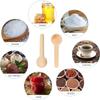 10/30/50Pcs Wooden Spoons Mini Tasting Spoons Condiments Salt Spoons for Kitchen Cooking Seasoning Oil Coffee Tea Sugar