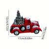 Resin Ornaments Crafts Christmas Karting Car Red Pull Christmas Tree Desktop Home Decorations Decorations