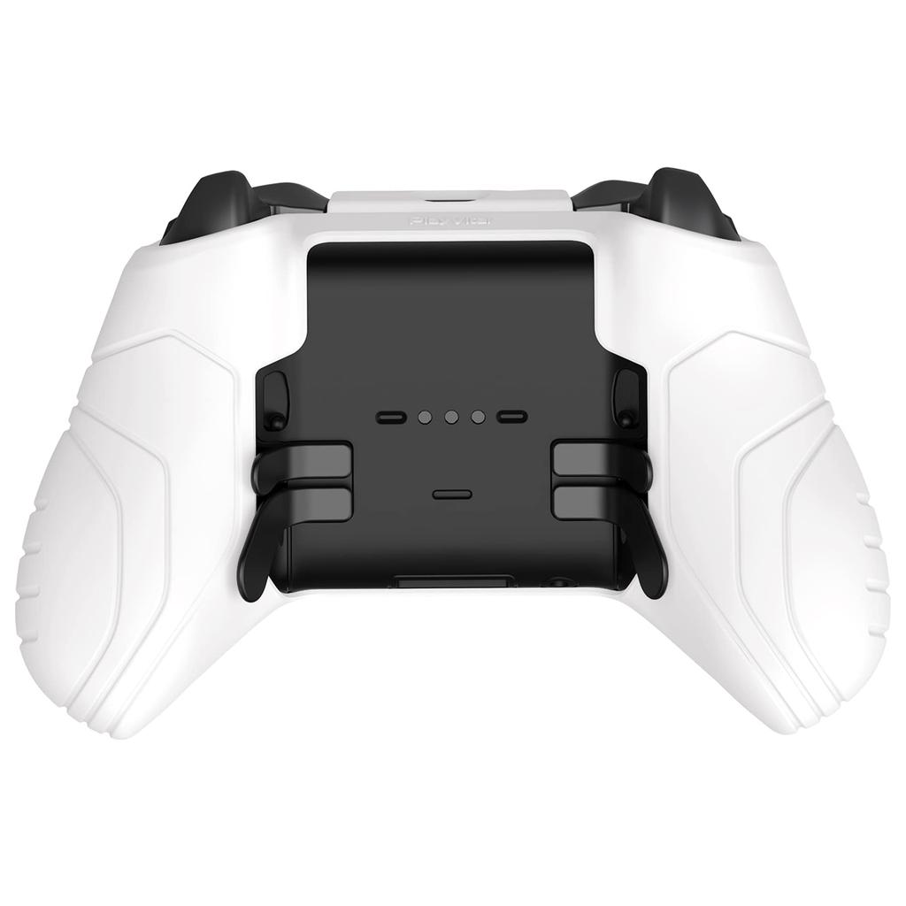 PlayVital Protective Cover for Xbox Elite Wireless Controller Series 2 Core, Includes Soft Rubber Skin and Thumbstick Cap Covers (White)