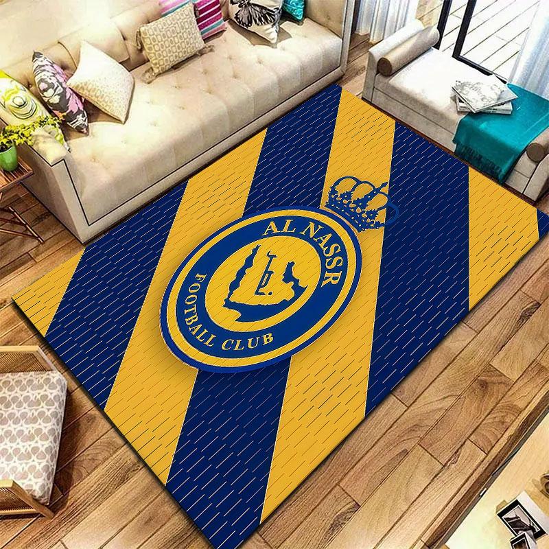 Al-Nassr FC Carpet Rug for Living Room Bedroom Home Sofa Decoration,Kids play Non-slip Floor Mat