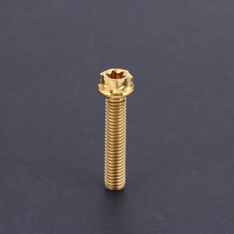 Versatile M6 Titanium Flanged Hexagon Head Bolts Suited for Bike Moto Car Projects