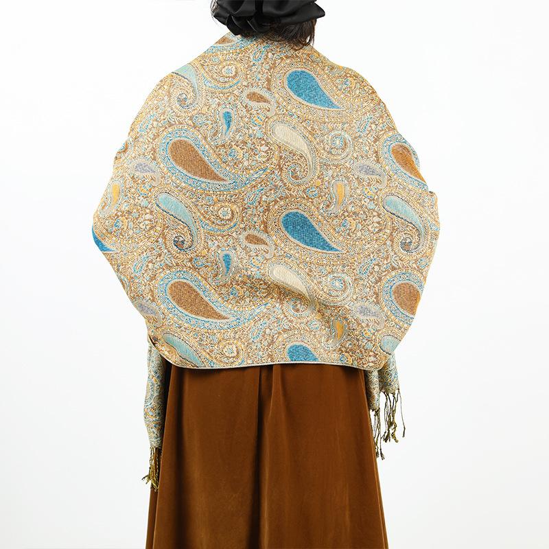 Spring and Autumn with large size shawl decoration long scarf long scarf women's fringed headscarf