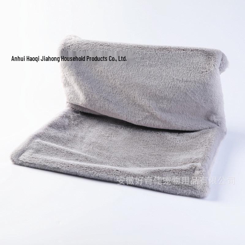 Spot Pet L-Shaped Washable Fleece Cat Bed: Removable, Foldable Metal Frame & Winter Warm Hammock.