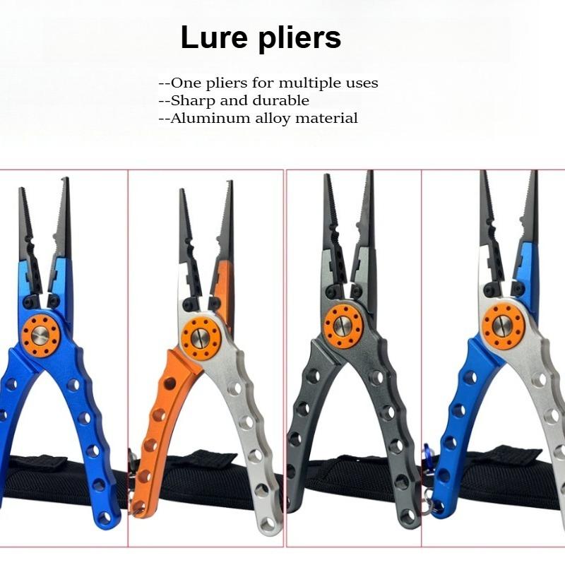 Fishing Gear, Portable Lure Pliers, Multi-functional Aluminum Alloy Scissors, Hook Removers, Fishing Equipment, Fishing Tools