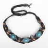 Metal Women Braided Belt Hand Woven Colourful Women's Belt Fashion Ethnic Bead Waistband  Skirt