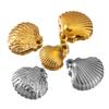 10pcs Striped Sea Shell Pendant Stainless Steel with Hole Bracelet Bohemia Earring Necklace Charm DIY Jewelry Making Wholesale