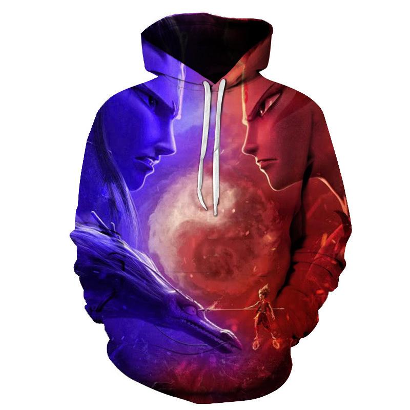 New Fashion Eagle Hoodie Funny Hooded Sweatshir Men's and Women's Long Sleeve Animal Pullover Shirt
