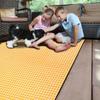 Picknickdecke Strandmatte Sanddicht Wasserdicht Campingdecke Tragbare Reisematte für Outdoor Indoor Familie Strand BBQ Park Rasen