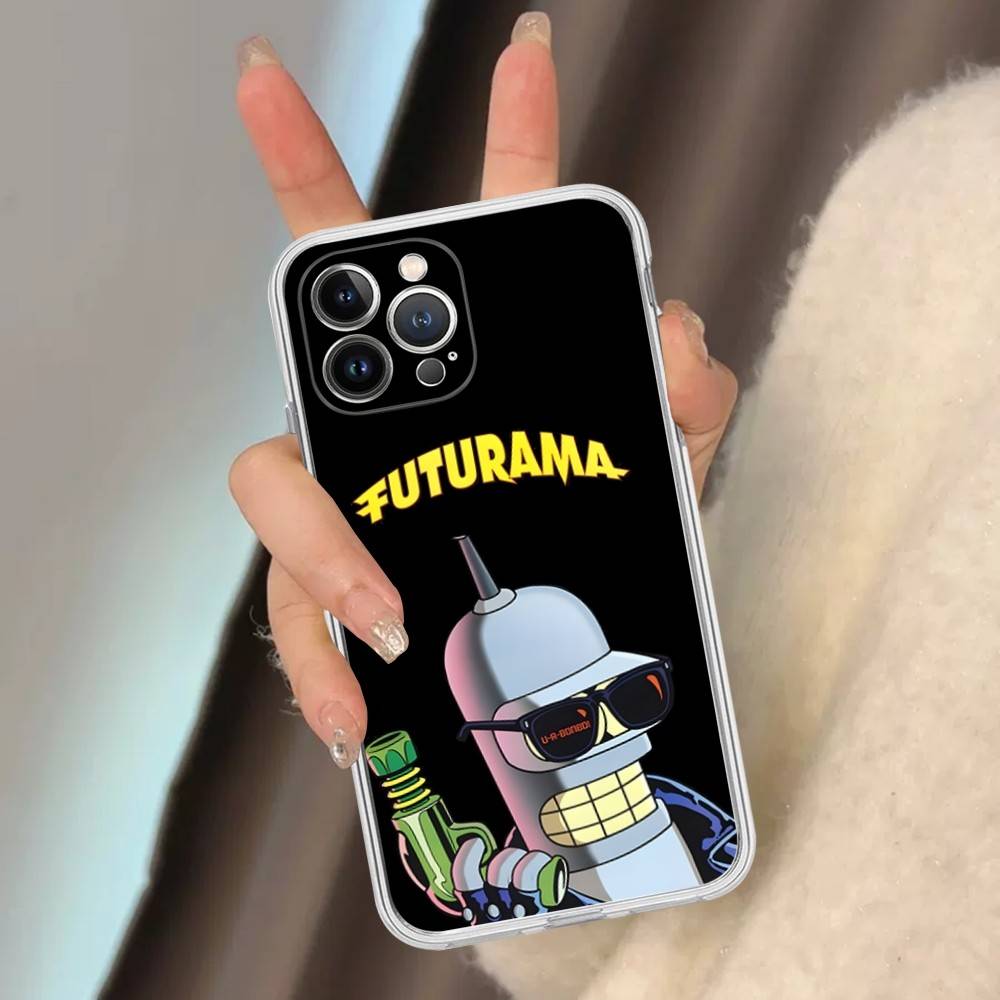 F-Futurama B-Bender Phone Case For iPhone 16 15 14 11 12 13 Mini Pro XS Max Cover 6 7 8 Plus X Funda Shell