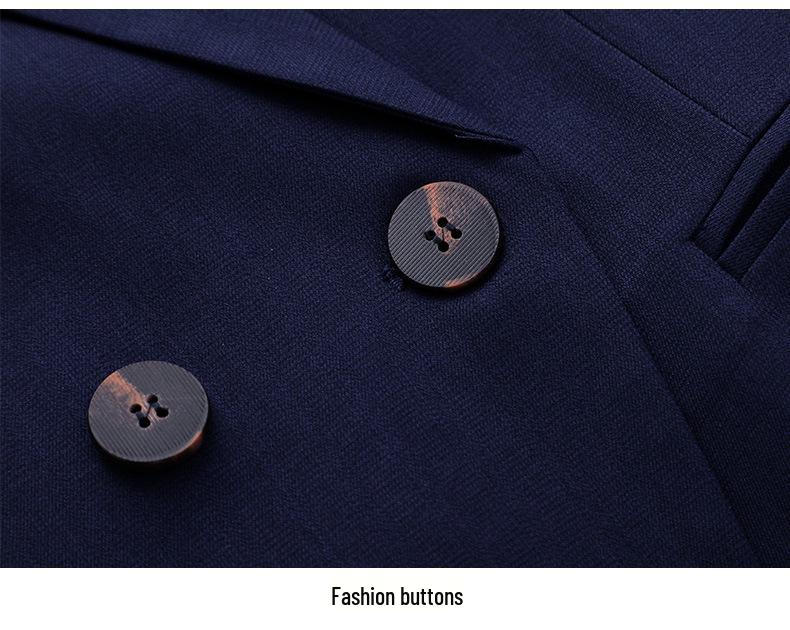 Damski garnitur blezerowy w stylu koreańskim z wyższej półki do profesjonalnego i casualowego noszenia latem